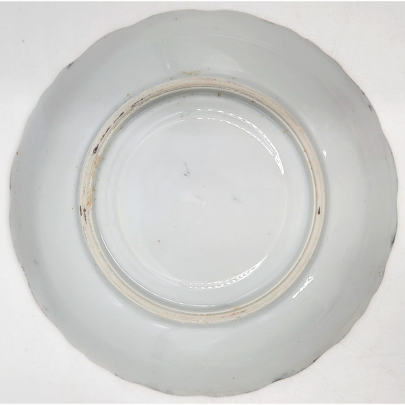 Vintage Pansy Teacup & Saucer Gold Trim Scalloped Bone China Floral 1950s - Picture 8 of 9